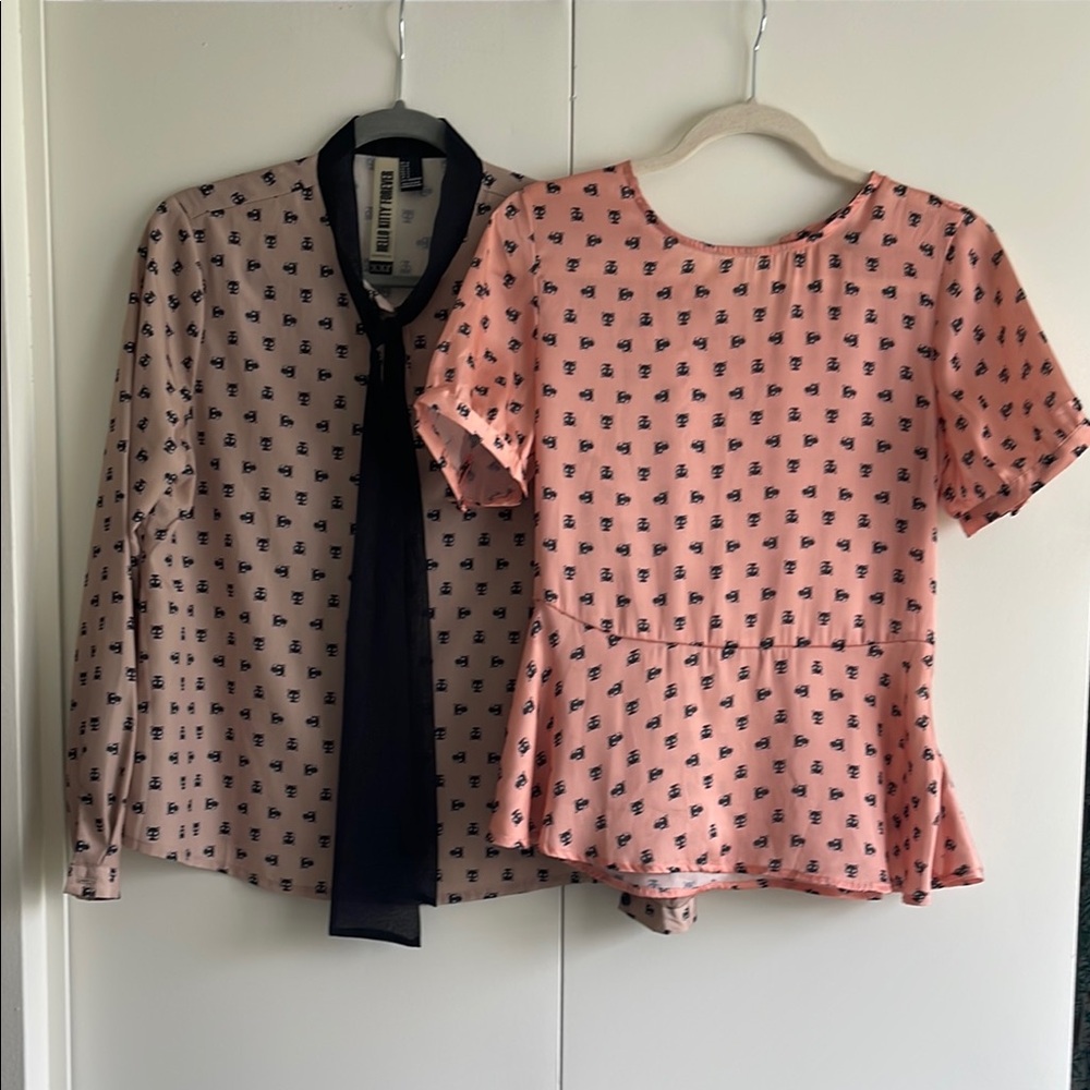 Chococat - set of Pink and Beige Tops